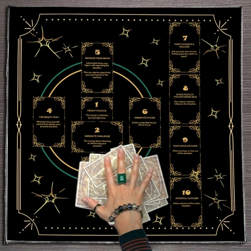 Tarots Towloth Altars Plot Reading Card Astrologia Decoração toalhas
