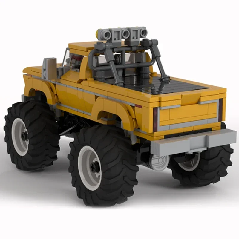 Moc tijolos de construção cidade carro modelo monster truck F-250 tecnologia blocos modulares presentes brinquedos para crianças conjuntos diy montagem