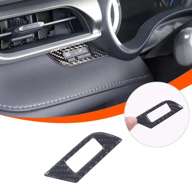 

For Toyota Highlander 2022-2024 Soft Carbon Fiber Car Cruise Control Switch Decorative Sticker Car Interior Accessories 1Pcs