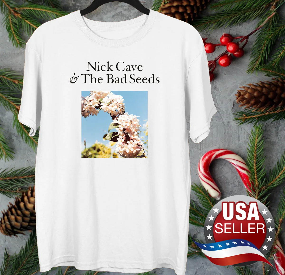 Nick Cave and the Bad Seeds album T shirt White S to 5Xl XX167