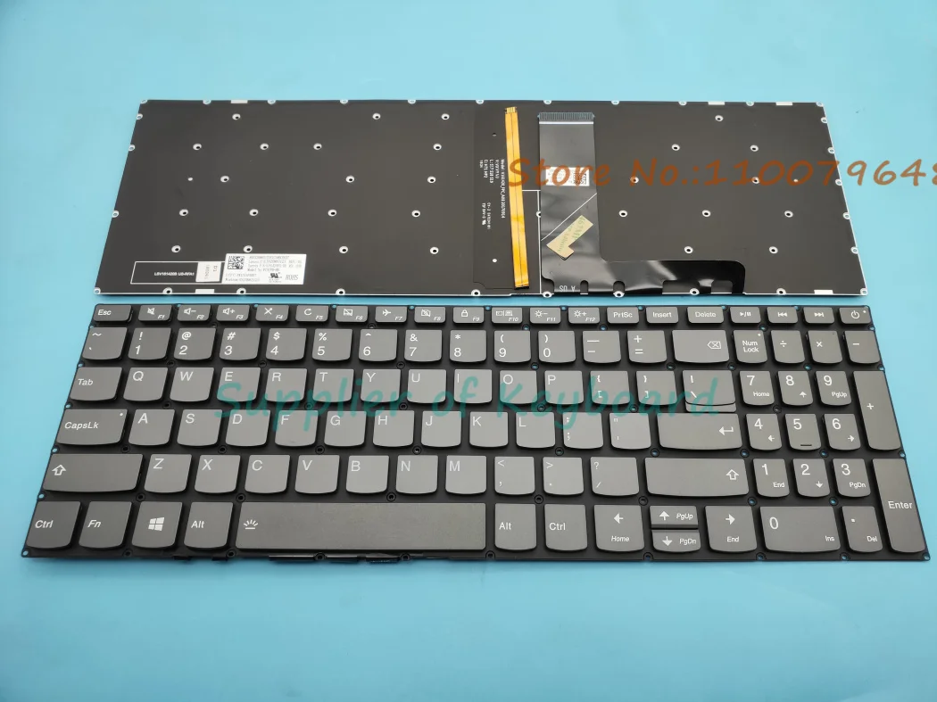 NEW For Lenovo IdeaPad L340-17 L340-17API L340-17IWL L340-17IRH Laptop English Keyboard Blue/White Backlit