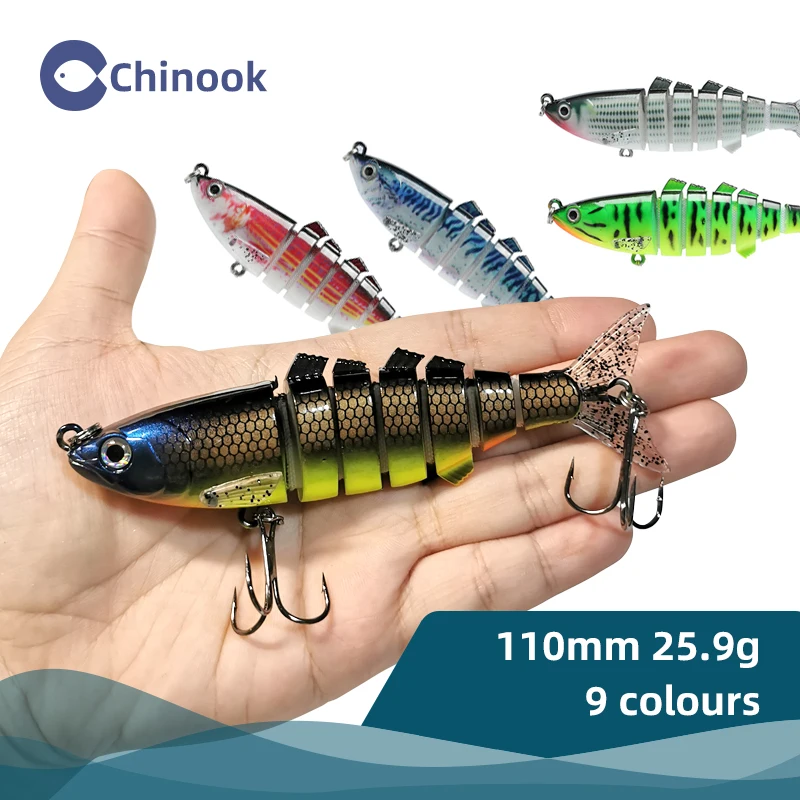 1pcs Jointed Multi Sections Fishing Lure 11cm 25g Wobbler Crankbait Artificial Hard Bait Swimbait Trolling Carp Fishing Tackle