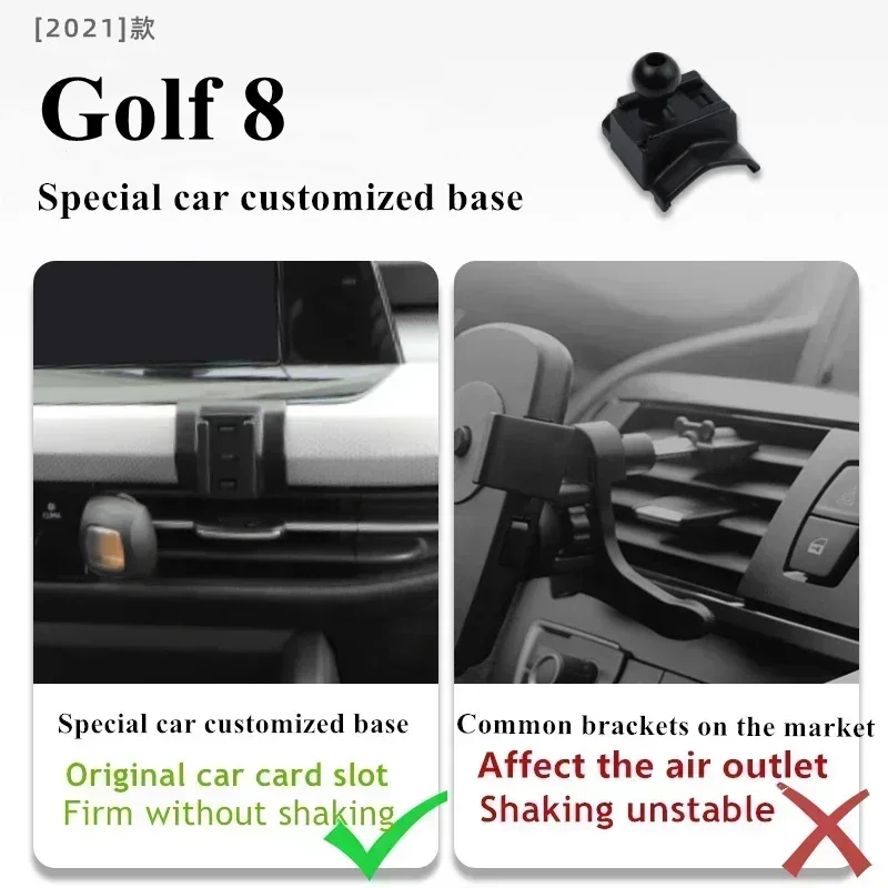 

2021-2022 For Volkswagen Golf 8 Golf8 Mobile Phone Holder Wireless Charger Car Mount Navigation Bracket GPS Support 360