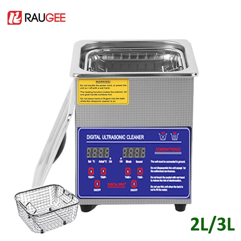 2L 3L Ultrasonic Cleaner Ultrasound Cleaning Machine With Heated Washing Professional Home Commercial Ultrasonic Cleaner