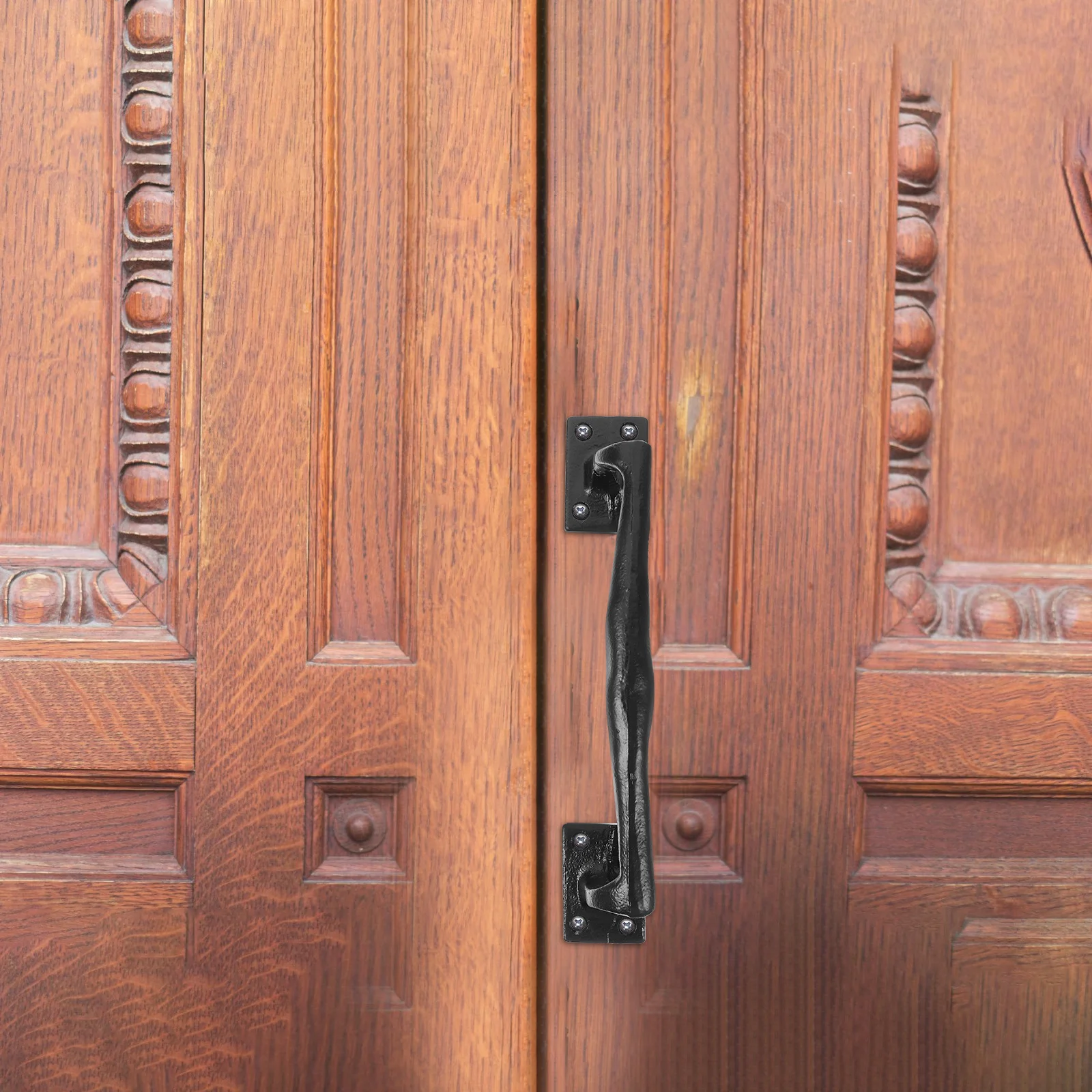 

Cast Iron Handle Square Base Metal Door Pull For Barn Garage Sliding Shed Door Retro Gate Hardware Accessory