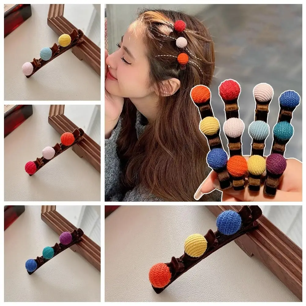 Flocking Braided Hair Clip Cute Braiding Hair Tool Duckbill Clip Children Girl With Teethed Hairpin Bangs Clip Headdress