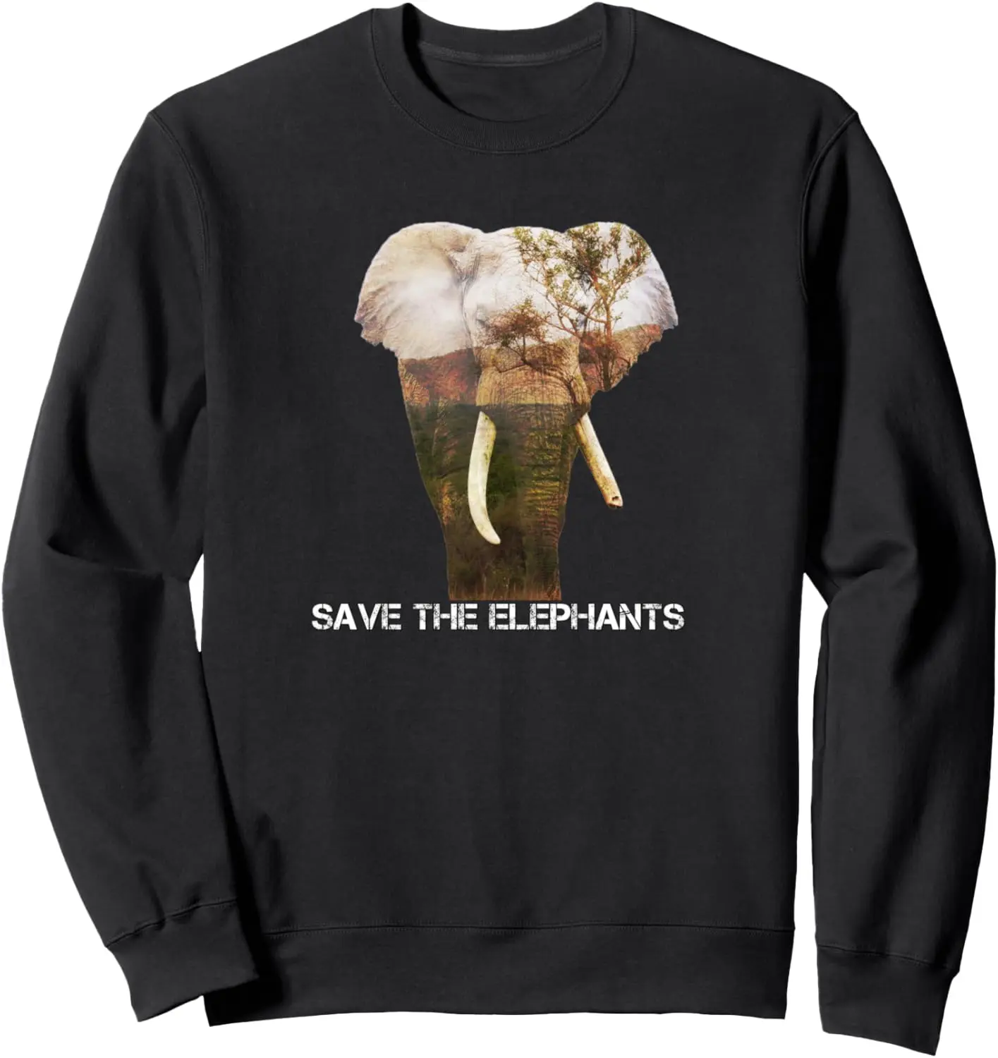 

Save The Elephants - толстовка с африканскими слонами