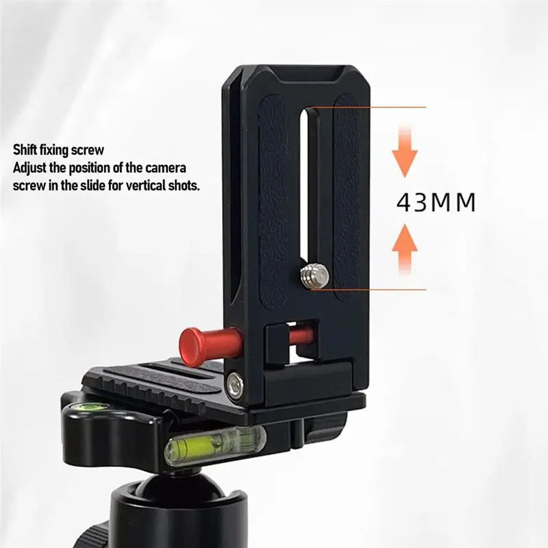 ABZZ-Foldable 1/4 Inch L Bracket Camera Quick Release L Plate Vertical Horizontal Switching For Mirrorless Camera