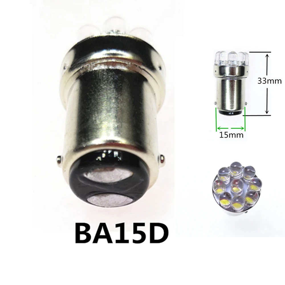 BA15D LED DC 6V 12V 24V 36V 48V 60V bulb ba15d dc12v ba15d dc24v ba15d dc36v white red ba15d yellow green blue ba15d blub red