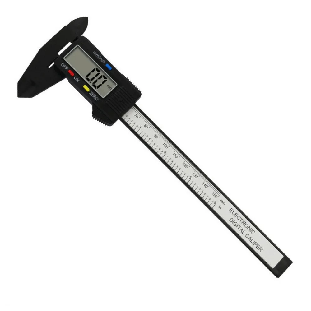 

0-150mm Electronic Digital Caliper Inch/Metric High Precision Vernier Caliper Durable High-strength Plastic Digital Ruler