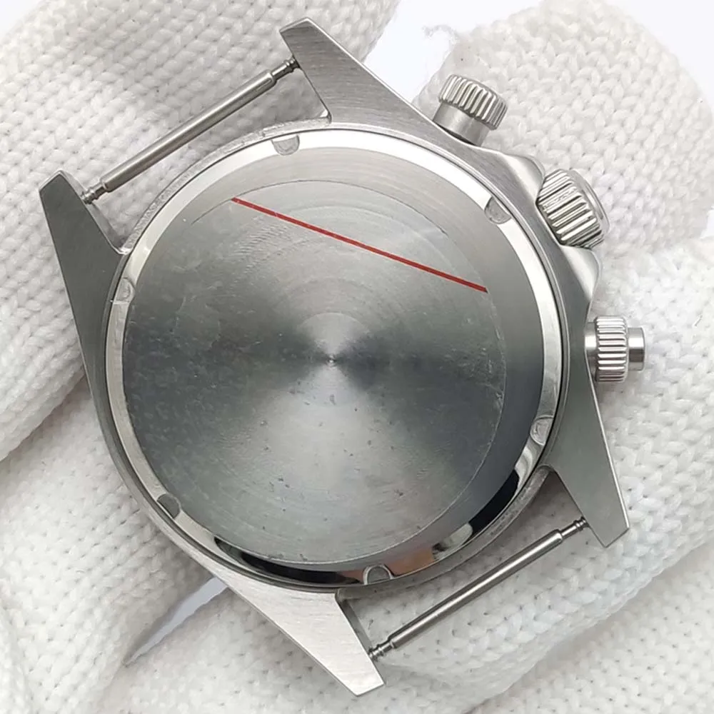 طقم VK63 من علبة الياقوت مقاس 40 مم مع حزام من الفولاذ المقاوم للصدأ ومينا معقمة وأيدي