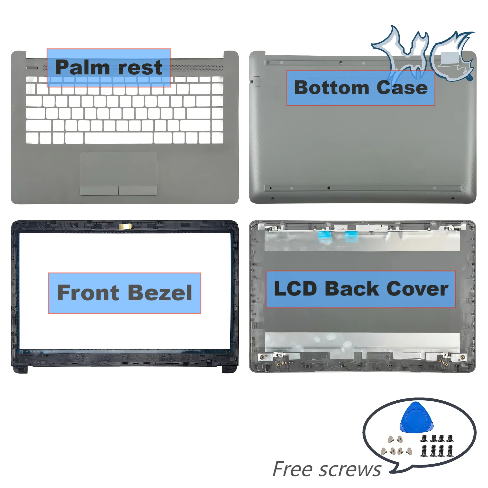 

Laptop Parts Replace For 14-CK 14-CM 14-DG 240 G7 245 246-G7 TPN-I131 LCD Back Cover Bezel Palmrest Bottom HingeCover New Lid