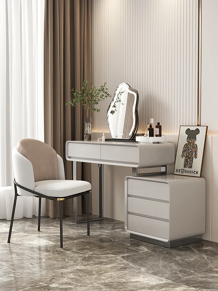 

Modern minimalist dressing table simple wind small apartment bedroom high sense of luxury makeup table storage cabinets closet