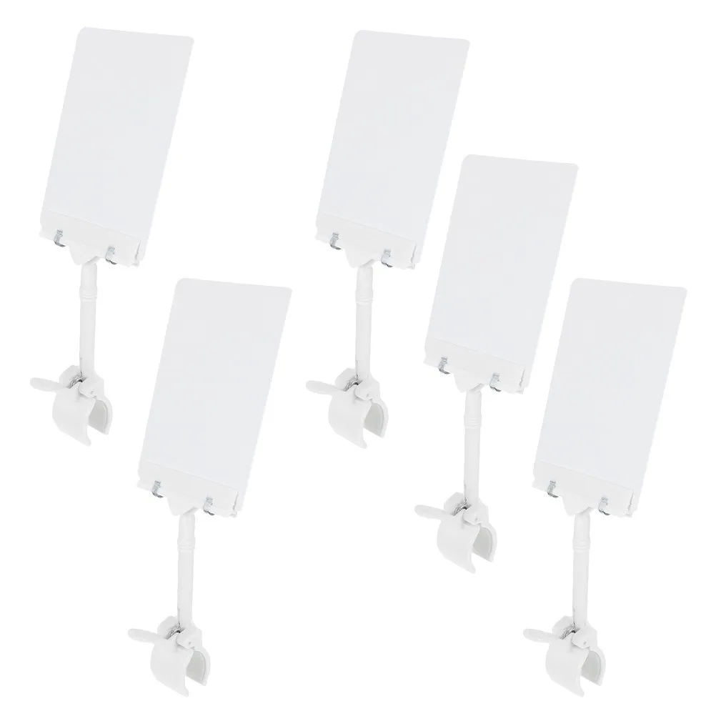 

5Pcs Durable Metal PVC Price Tag Racks for Indoor Outdoor Advertisements and Banners Displaying Sign Stand Adjustable Price Tag