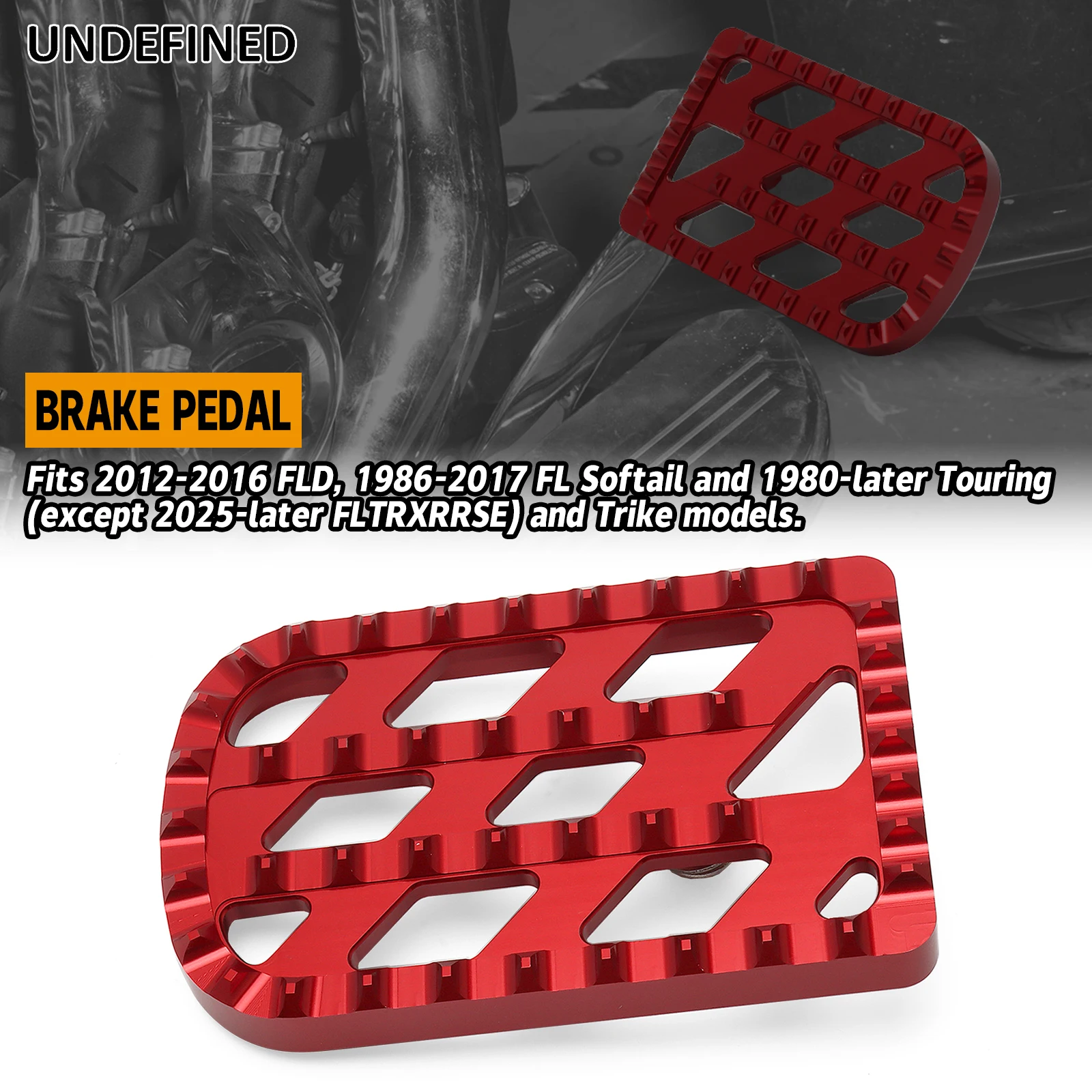 

Накладка на педаль тормоза MX для Harley Touring Road King Street Electra Road Glide 1980-позднее Softail FL 1986-2017 FLD 2012-2016