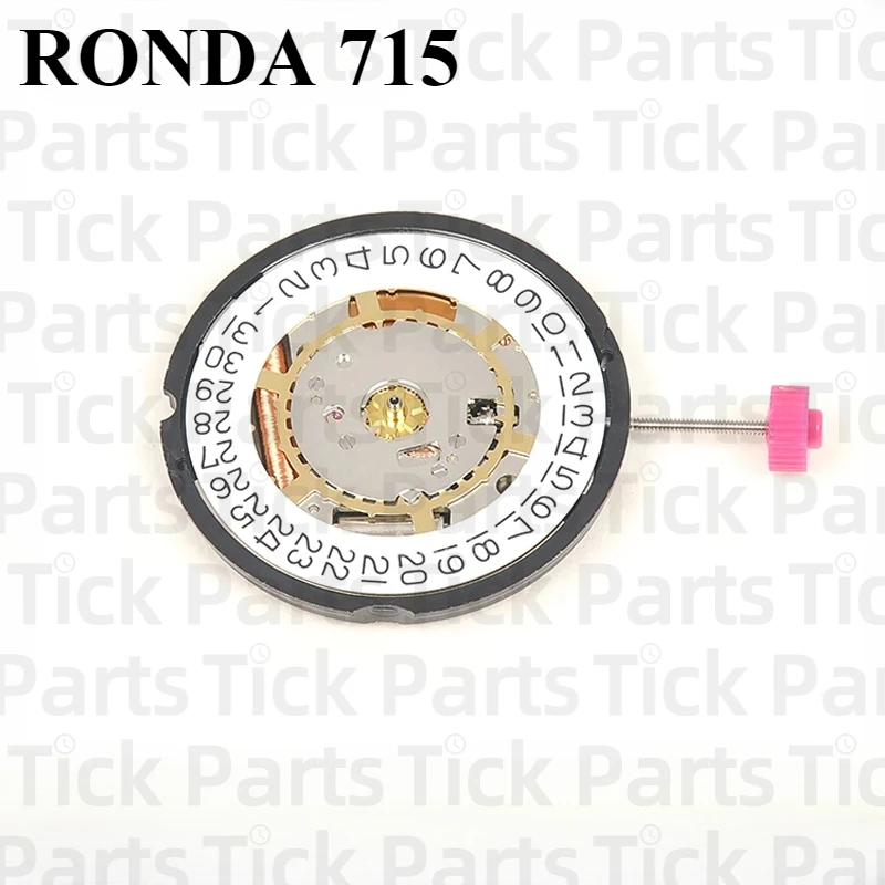 RONDA 715 Movement Date At 3/6 Brand New Swiss Imported Quartz Movement Watch Movement Parts Stable Quality Wholesale Price