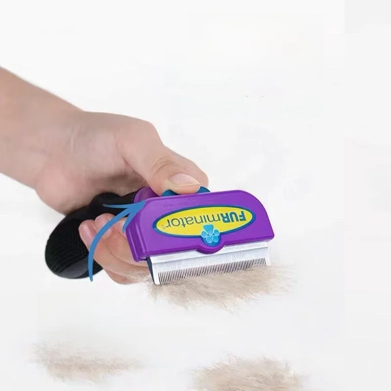 For Pets Furminator Pet Grooming Comb Stainless Steel Dog And Cat Hair Remover Float Hair Removal Knot Opening Brush