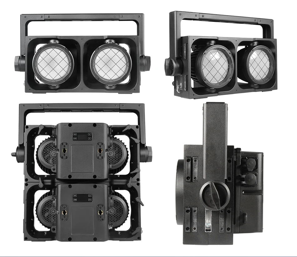 Aicpose 2x300W Wasserdichter COB-Splicing-LED-Blinder für Tanzflächen-DJ-Beleuchtung RGBWA Bühnen-Publikumslicht – Detail 7
