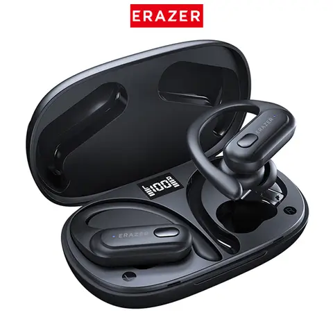 Erazer XT60 Bluetooth 이어폰 진정한 무선 헤드폰 버튼 제어 소음 감소 귀고리 마이크 헤드셋으로 방수