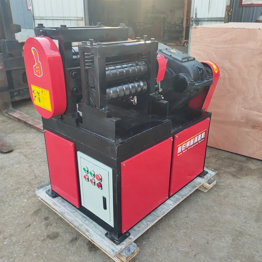 for-Good Quality Deformed Scrap Bar Straightening Machine Waste Steel Iron Bar Straightening Machine@