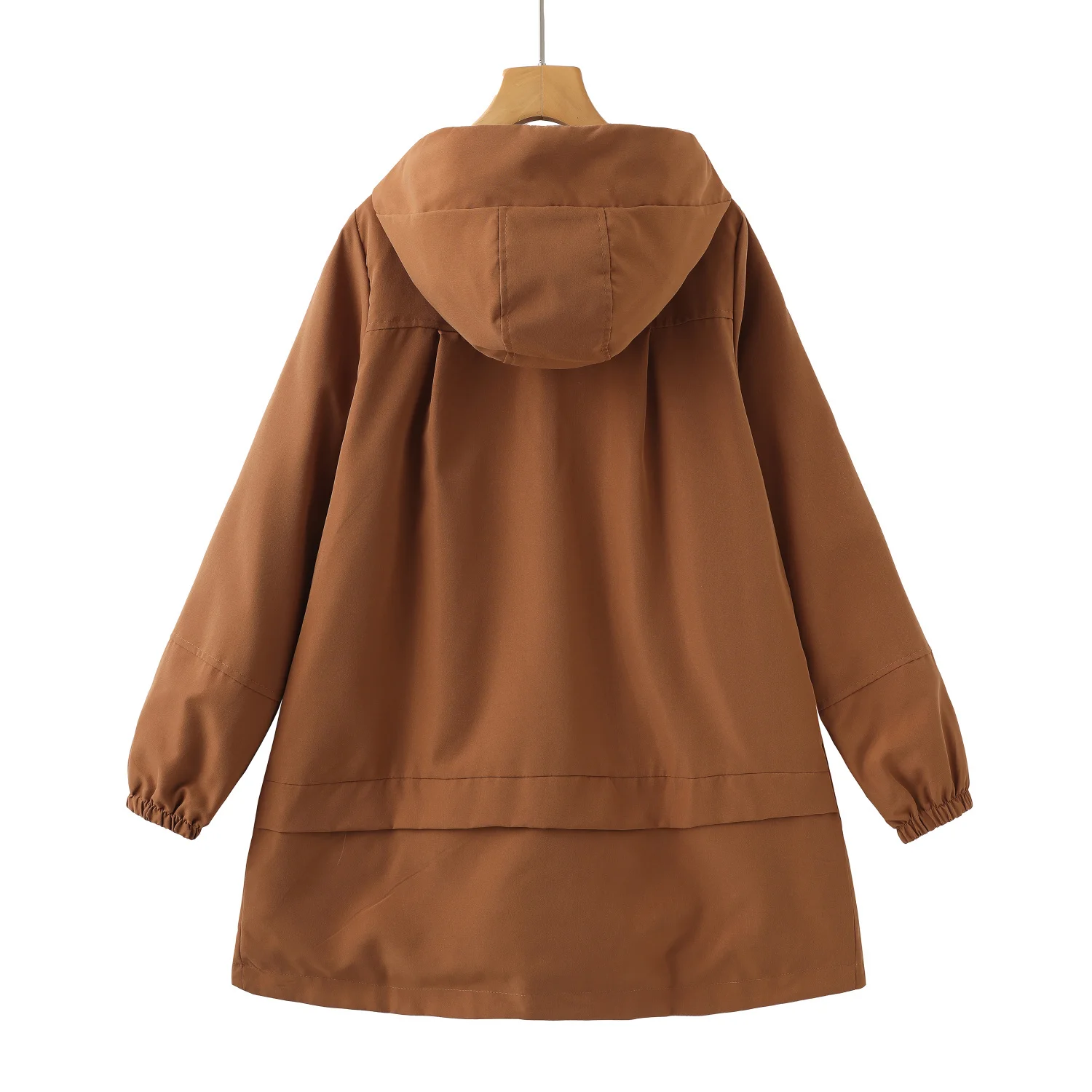

Ladies Coats For Winter Gothic Trench Coat Lace Up Full Thick Outwears Cotton Short Outerwear Windproof Color Pocket