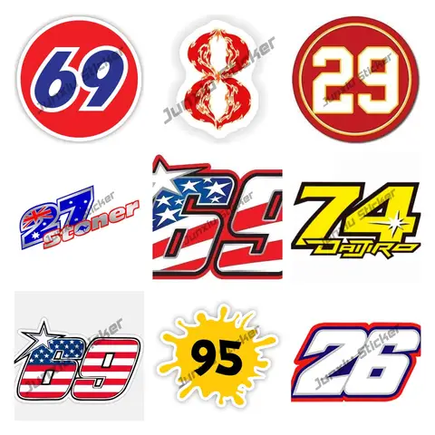 Creative Stickers Custom Printing Numbers New Version Car Decal Motocross Racing Laptop Helmet Vinyl Sticker Car Accessories