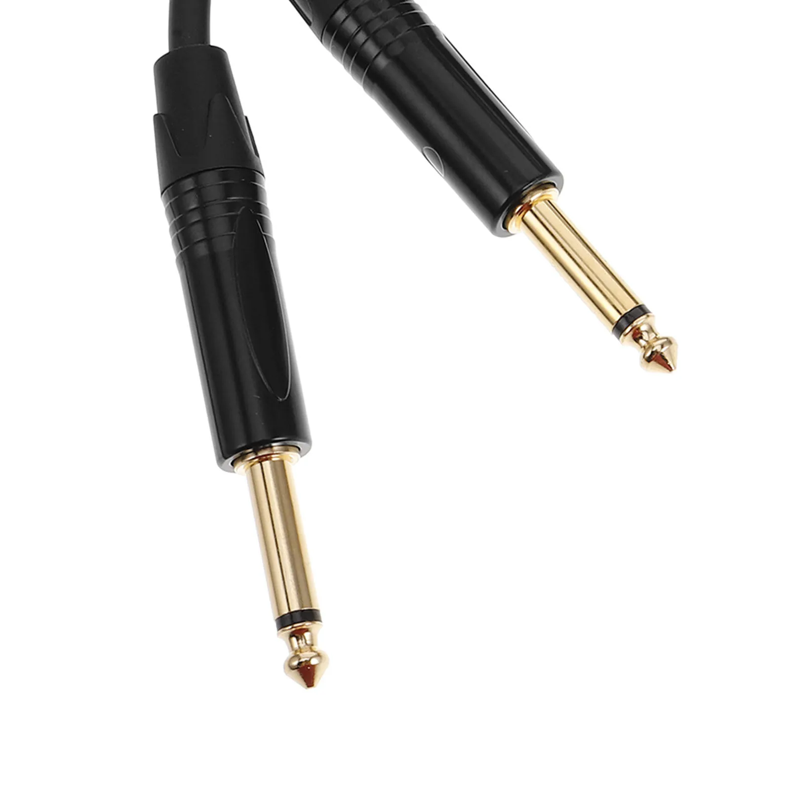 Cavo audio da 6 mm con doppia schermatura Connettore placcato in oro Console di missaggio per chitarra elettrica Cavo per strumento audio chiaro