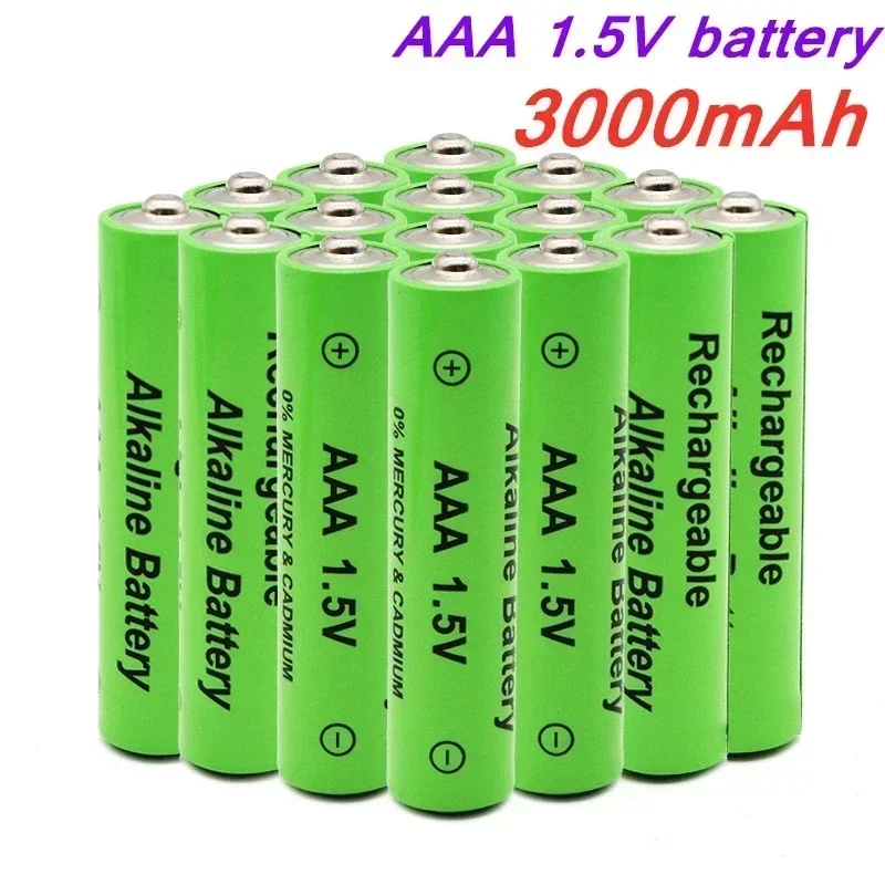 AAA Battery 1.5V 3000mAh Alkaline AAA Rechargeable Battery For Remote Control Toy Light Battery High Capacity Long Endurance