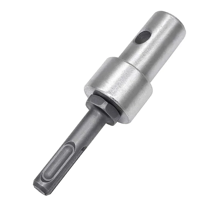 Round Shank 2 Slots Drill Bit Adapter SDS Arbor Connector For Earth Auger Head Connector Hammers Drilling Bit Nut Head