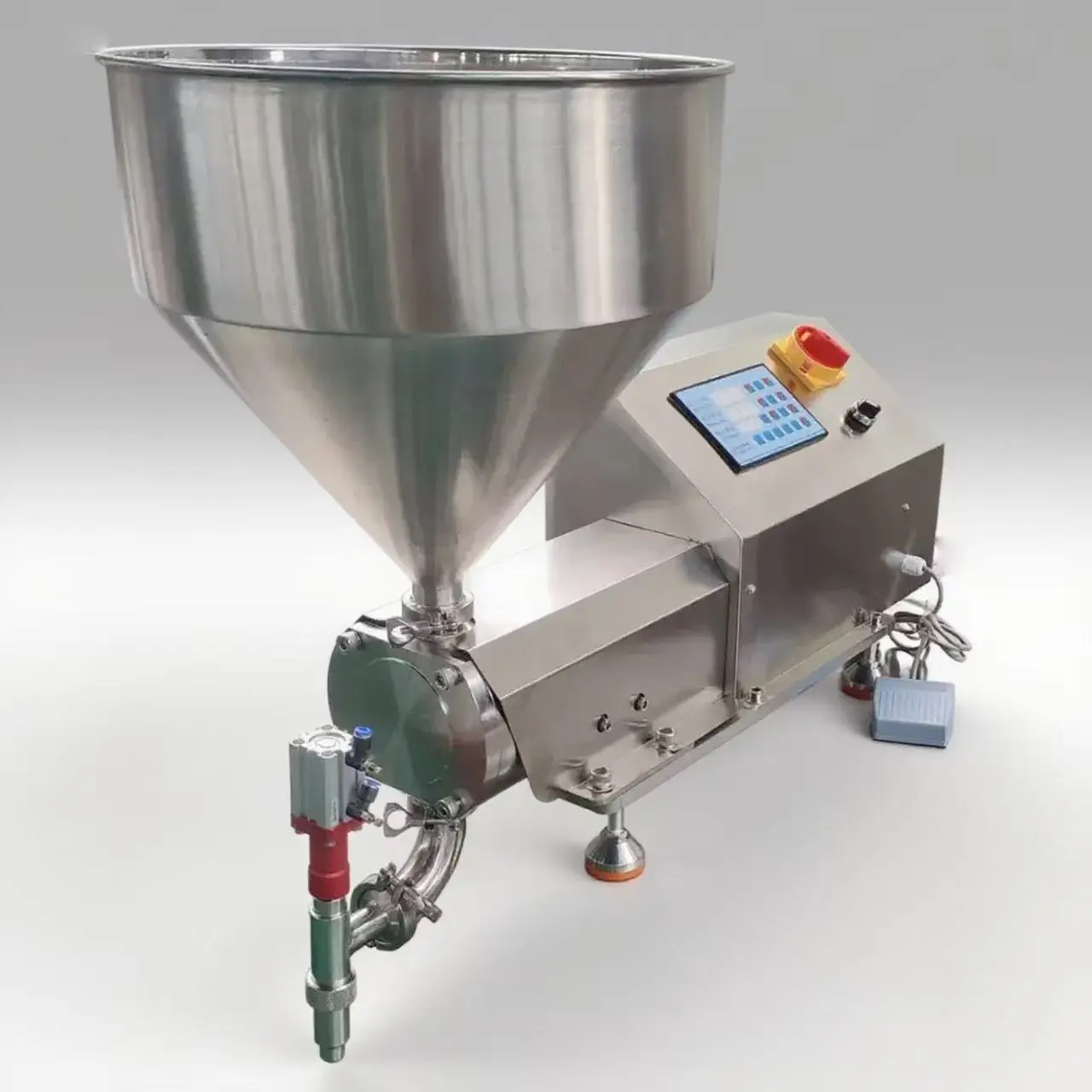 Semi‑Automatic Rotary Pump Filler, Small Quantitative Bottling Machine for Cream, Paste, Sauce & Cosmetic Liquids