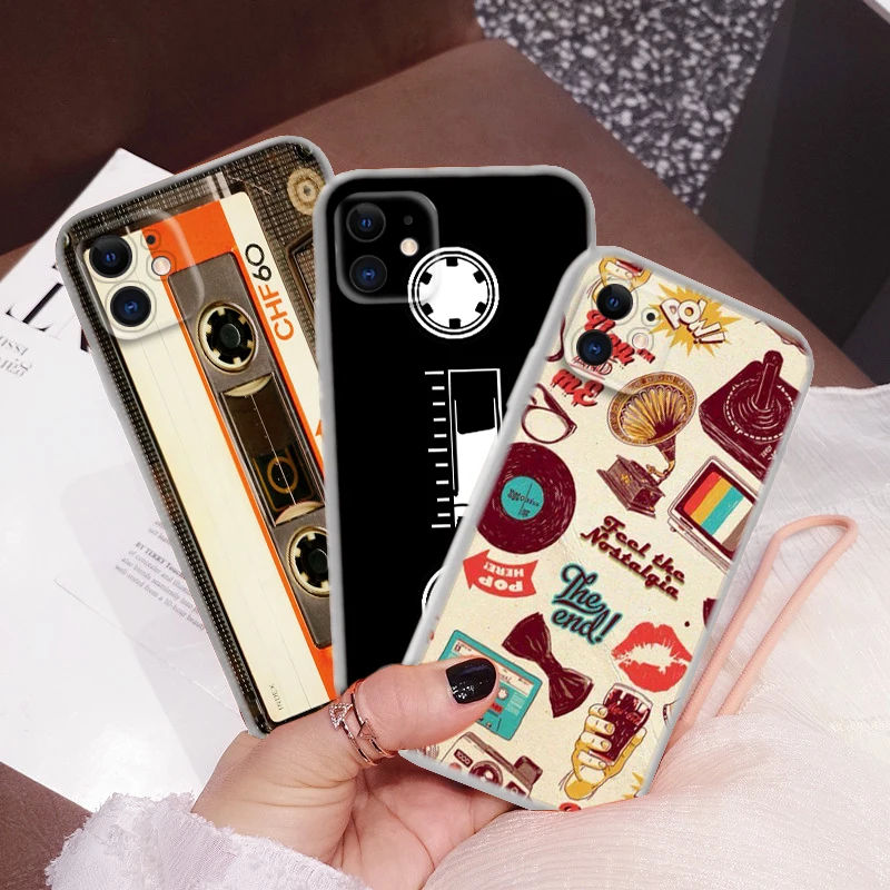 254C RETRO CLASSIC CASSETTE Soft Case for Moto G9 Powe One Pro E12 E22I E22 G52 G42 G32 G22 G23 Z2 Z Play P40 P30 Edge 30