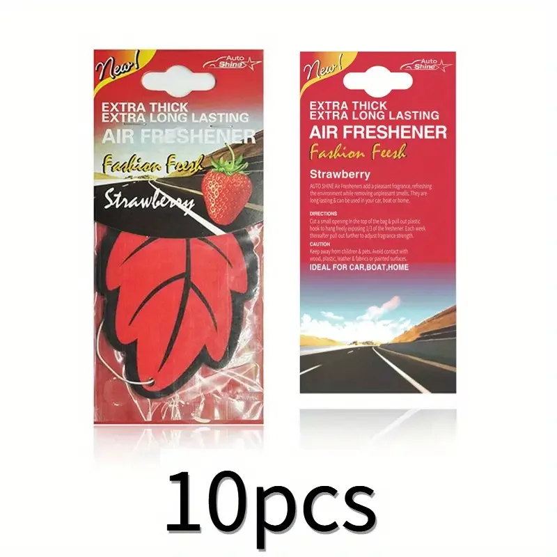 3-60 stuks Auto Luchtverfrisser Natuurlijk Geurende Thee Papier Auto Hangende Vanille Parfum Geur Bladsvorm Auto Accessoires Interieur