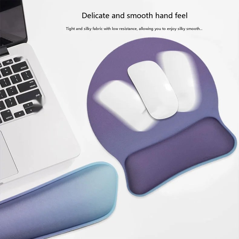 Memory-Schaum-Handgelenkauflage-Set, Mauspad, Tastaturunterstützung, ergonomische Schreibtischunterlage für Büro und Gaming, 7 Farboptionen – Detail 3
