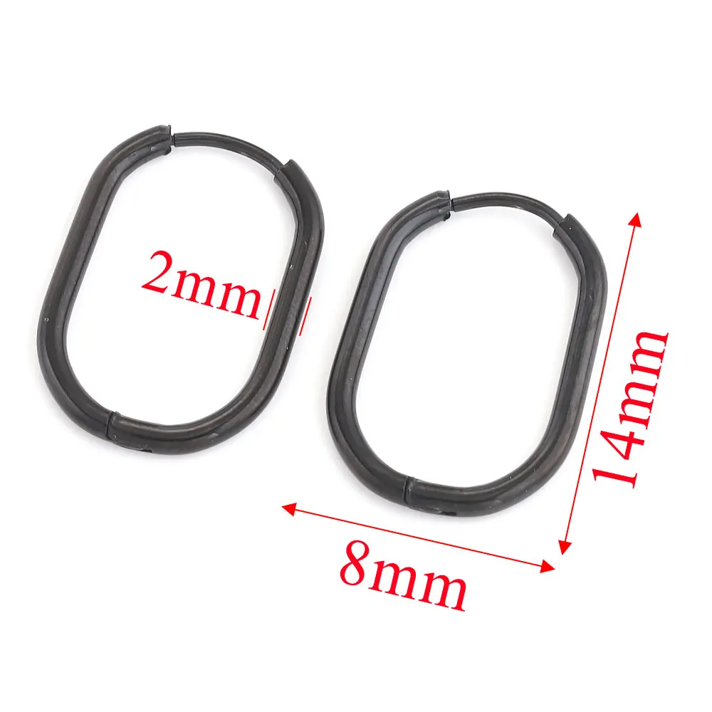 6 stücke Edelstahl Creolen für Frauen Ohrringe Piercing Schmuck Ohrring Hoop Verhindern Allergie Ohrringe Schmuck Großhandel