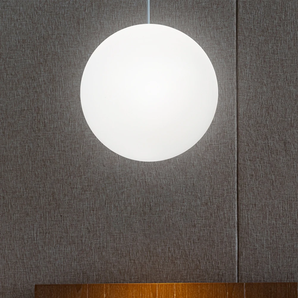 

Globe Lampshade G9 Metal Screw Base Easy Install Milky White Finish Stylish Living Room Decorative Pendant Light Shade