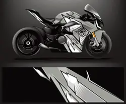 Geometric Lines Stitching Full Body Racing Graphic Decals Vinyl Wrap Motorcycle Car Body Changing Film Locomotive Wrap Sticker