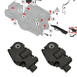 For BMW X1 X2 X3 X3 4 X5 X6 Car Air Conditioning Control Motor Heater Motor Actuator For Bmw E84 E70 F48 F39 F25 F26 F15 F16