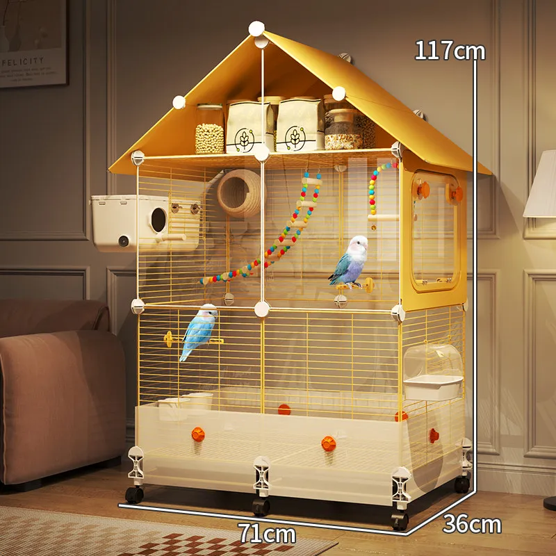 Cockatiel Quail Stainless Steel Bird Cages Nest Birdhouse Luxury Goldfinch Bird Cages Hammock Nidos Para Canarios Pet Supplies