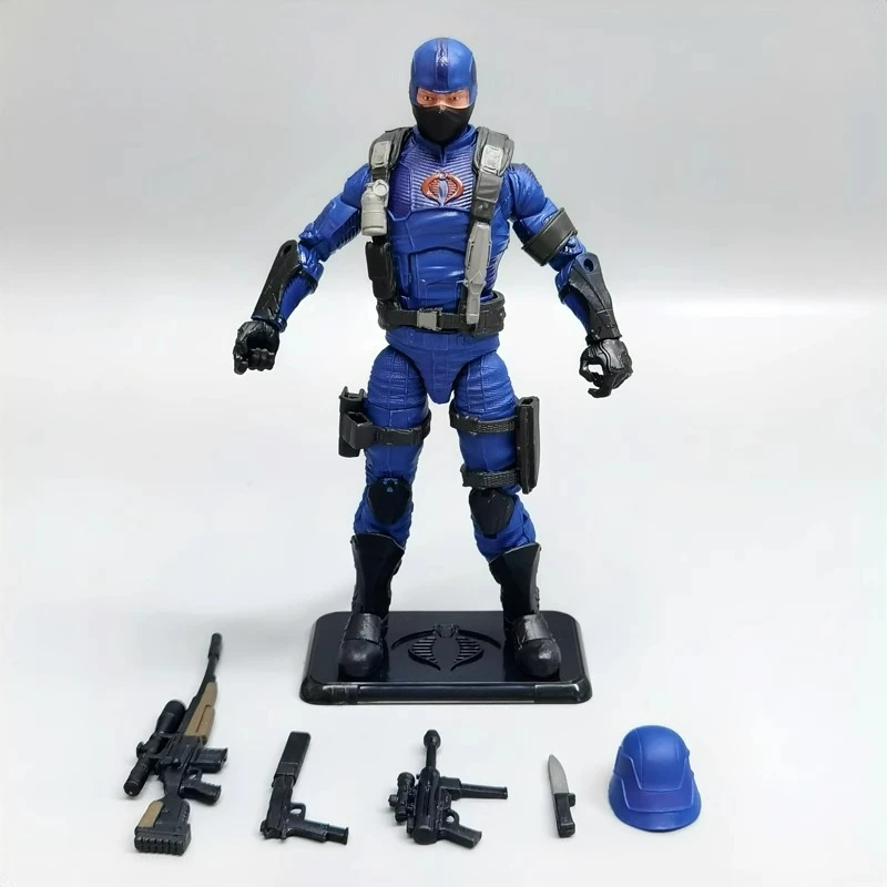 

Подлинная 6-дюймовая фигурка Hasbro, модель кобры-командора, синий солдат без коробки, модель, коллекционные игрушки для мальчиков, фигурка
