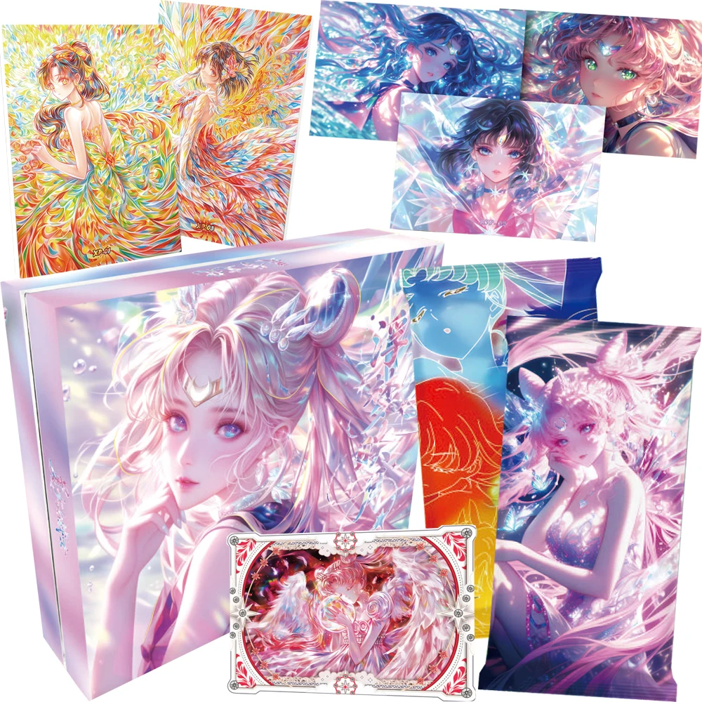 

Популярные коллекционные карты аниме «Сейлор Мун», любимые фанаты «Волшебная девушка», мечтательные великолепные изысканные портретные карты с персонажами, подарки