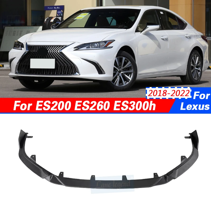 For Lexus ES 200 260 300H 2018-2022 Front Bumper Lower Lip Splitter Spoiler Diffuser Body Kit Upgrade Car Tuning Accessories