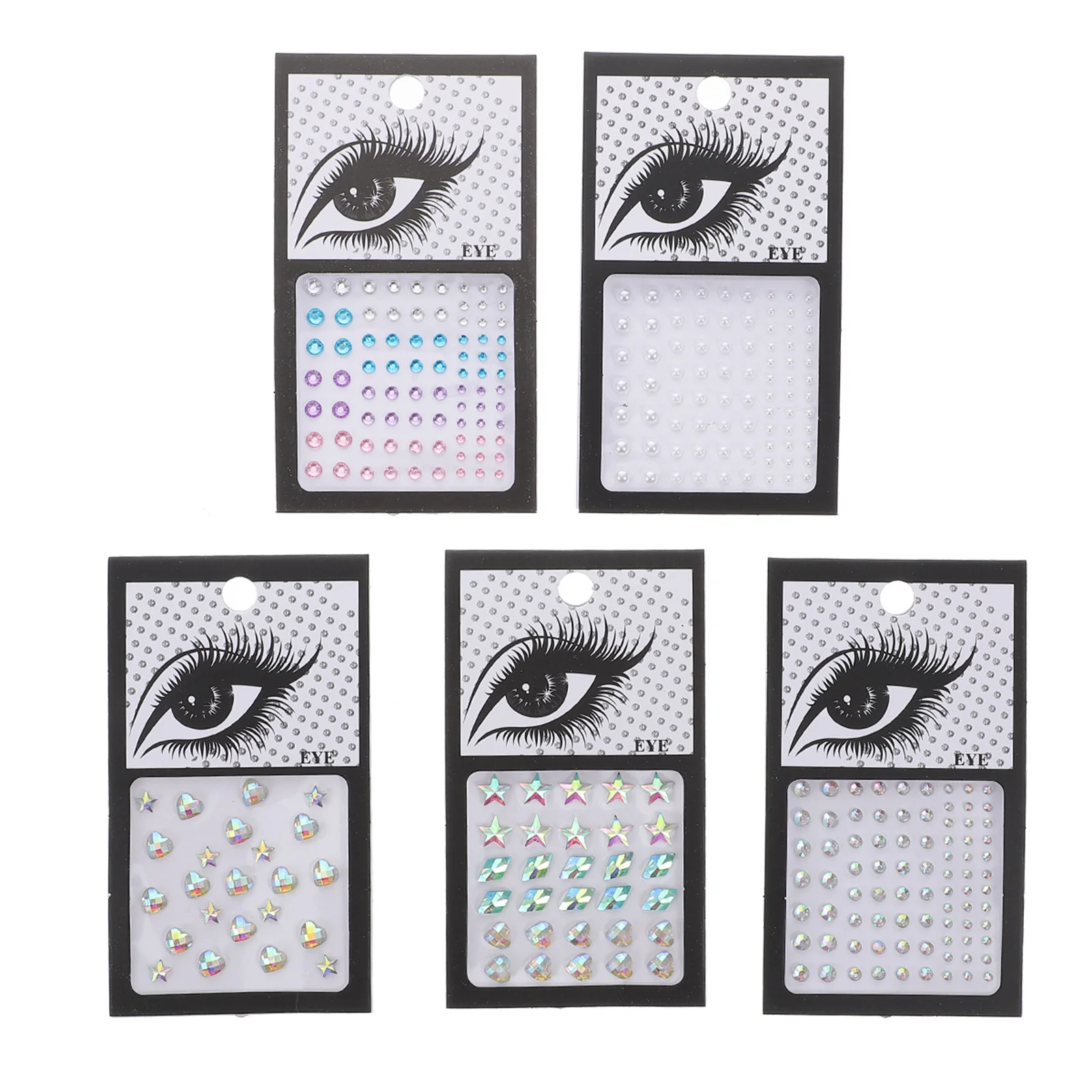

Water Drill Paste Face Gems Sticker For Stick On Earrings Adhesive Rhinestones Nail Gems Festival Party Makeup