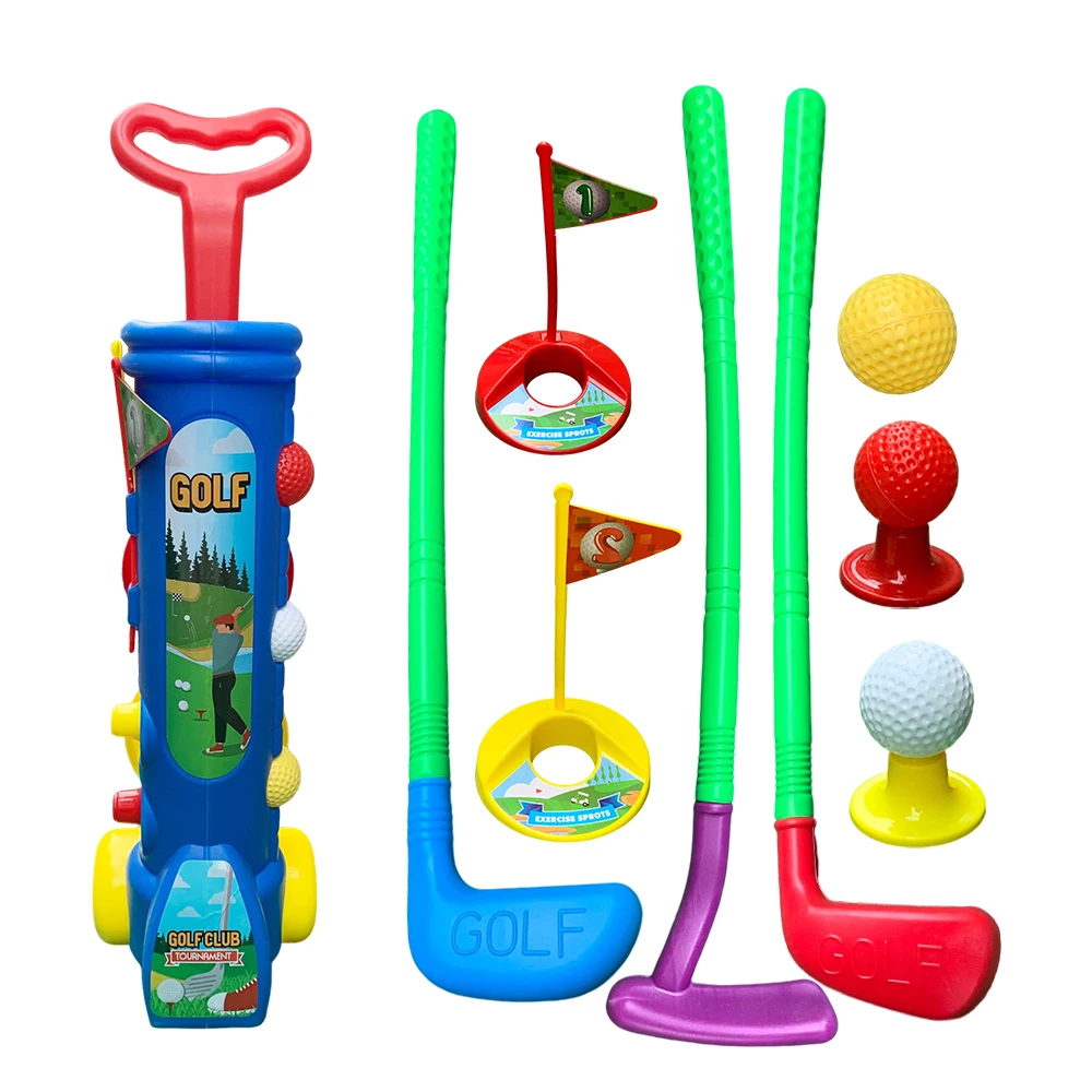 Sports Toys Game Plastic Clubs Golf Play Set Toy Indoor Outdoor Sport Game for Kids Children Toddlers 24 Inch