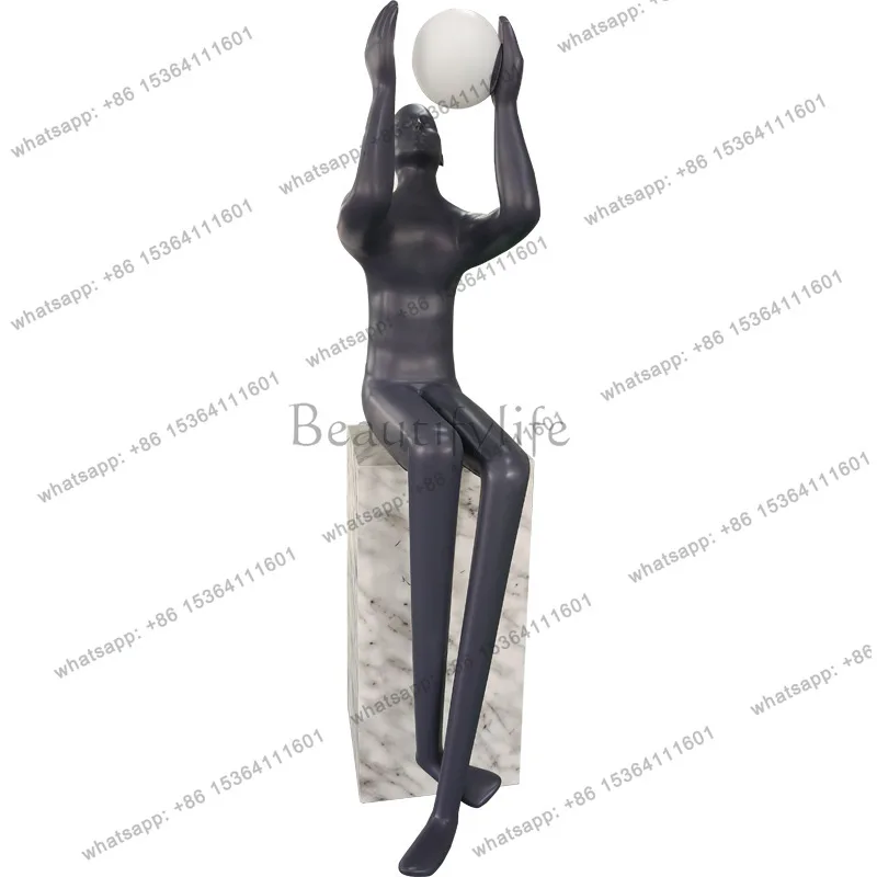 

Figure ornament decorative floor-to-ceiling abstract sculpture artwork installation