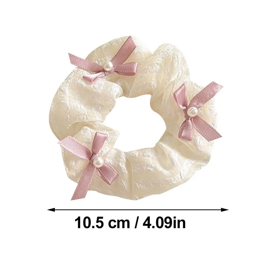 Korean Version New Trend Fabric Bow Large Intestine Circle Birthday Party Minimalist Headrope Women's Elegant Hair Accessories - Image 6