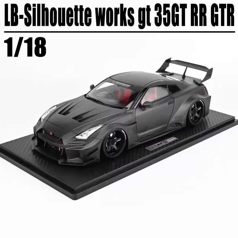 IG 1/18 LB-Silhouette Works Gt 35GT RR GTR 합금 장난감, 자동차 다이캐스트 금속 모델 선물