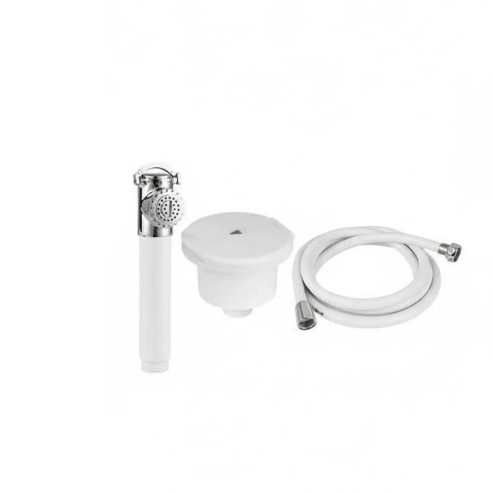 Recessed Transom Shower Embedded Shower Enclosure Shielded Lid Stainless Steel Marine Sprayer for Outdoor, RV