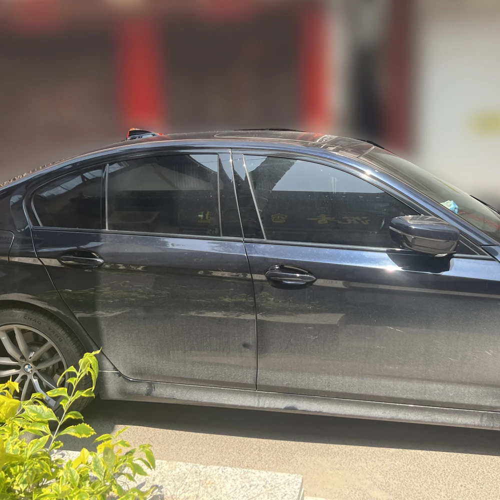 Für BMW 5er F10 2011-2017 Fenster-Chrom-Entfernungs-Set ABC-Säulen Glänzend Schwarze Aufkleber – Detail 6
