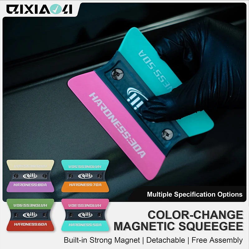 

Комплект многофункциональных скребок QILI с двумя краями | Магнитный съемный инструмент для установки PPF и винила с жесткими и мягкими лезвиями для окантовки и C