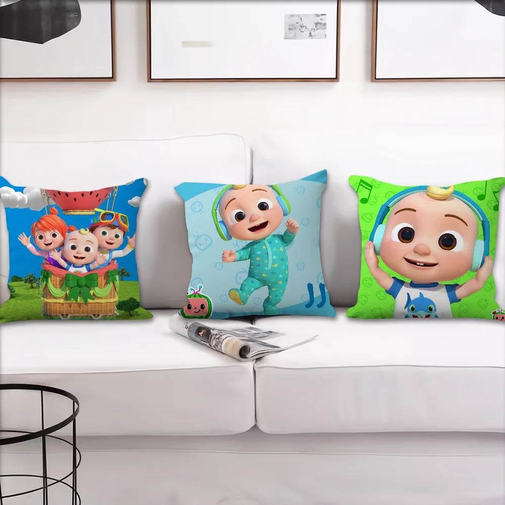 Cartoon Cute Baby cushion cover Accessories Square Cushion Room C-CoComelonS Bedroom Headboard Sofa Living Backrest Car Nap Time